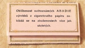 Abadie cigaretove papirky 48b - kuriozity