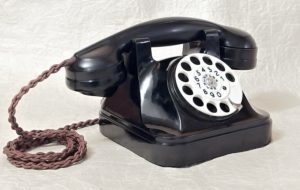 bakelitovy telefon vzor Telegrafia staré TELEFONY - sbírka