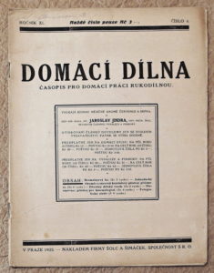 casopis domaci dilna 1921 c4 1 - noviny, časopisy, kalendáře