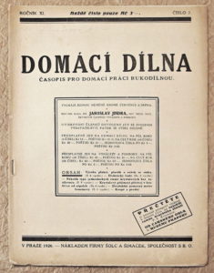 casopis domaci dilna 1921 c7 - noviny, časopisy, kalendáře