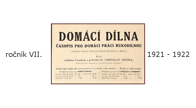casopis domaci dilna 1921 prodam - pohlednice, známky, celistvosti