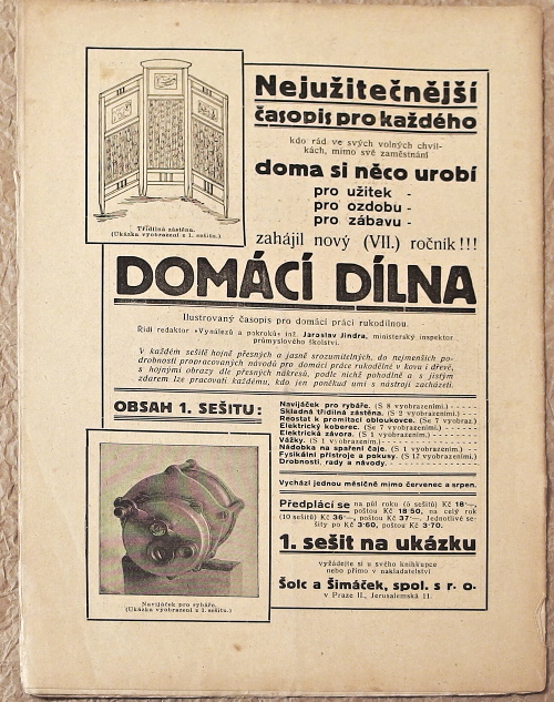casopis vynalezy a pokroky 1921 rocnik XI c3a - noviny, časopisy, kalendáře