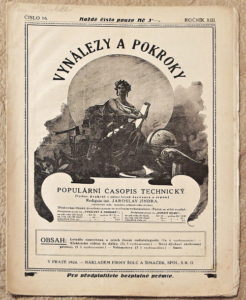 casopis vynalezy a pokroky 1923 rocnik XIII c16 - noviny, časopisy, kalendáře