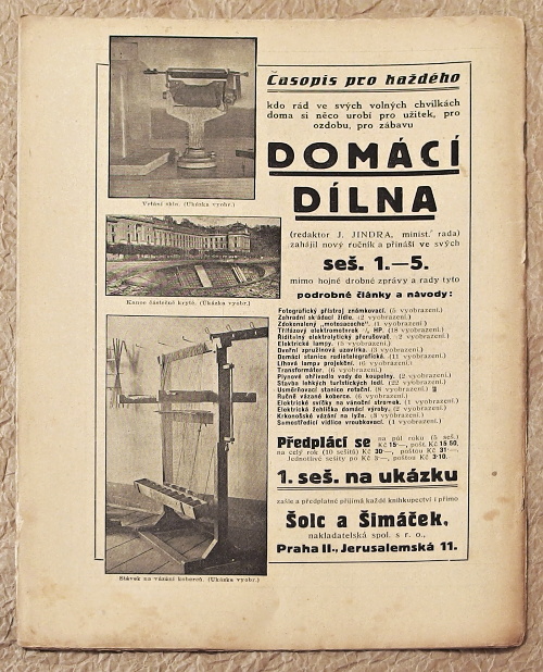 casopis vynalezy a pokroky 1923 rocnik XIII c9a - noviny, časopisy, kalendáře