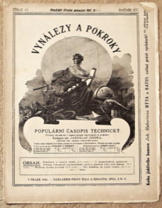 casopis vynalezy a pokroky 1925 rocnik XV c13 - noviny, časopisy, kalendáře
