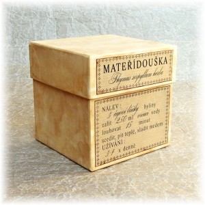 krabicka bylinky vintage styl materidouska 1 PROJEKTY
