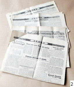 listy ze starych novin 2 - noviny, časopisy, kalendáře