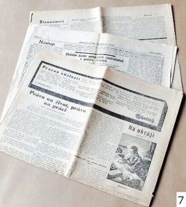 listy ze starych novin 7 - noviny, časopisy, kalendáře