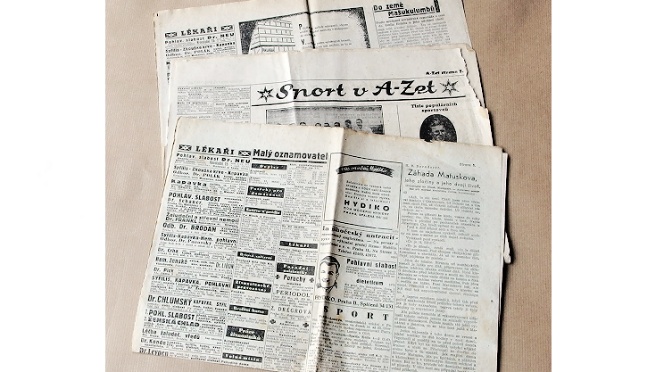 listy ze starych novin na tvoreni PROJEKTY