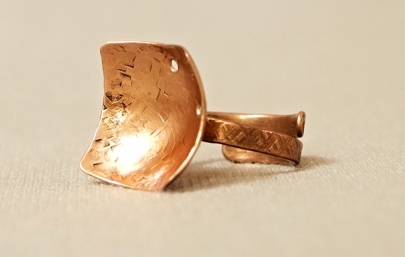 originalni prsten z medi 382 ŠPERKY, BIŽUTERIE