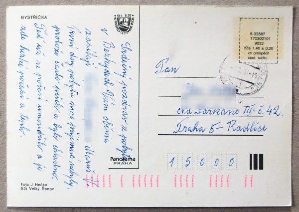 pohlednice Bystricka 1936a - pohlednice, známky, celistvosti