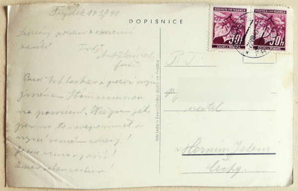 pohlednice Frydek exercicni dum 1833a - pohlednice, známky, celistvosti