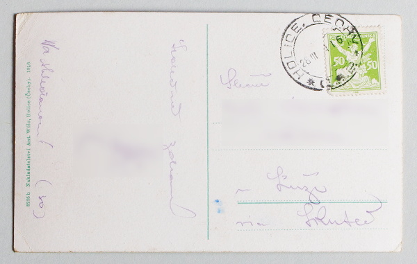 pohlednice Holice kostel 558a - pohlednice, známky, celistvosti
