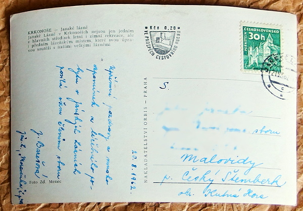 pohlednice Janske lazne 664a - pohlednice, známky, celistvosti