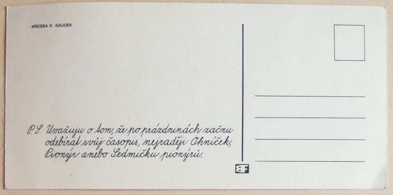 pohlednice Kaja Saudek 1787a - pohlednice, známky, celistvosti