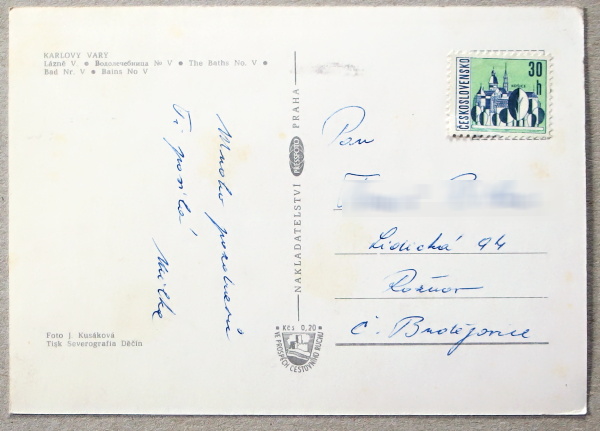 pohlednice Karlovy Vary 1922a - pohlednice, známky, celistvosti