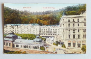 pohlednice Karlovy Vary hotel Pupp 593 - pohlednice, známky, celistvosti