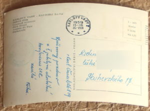 pohlednice Karlovy Vary sadova trida 749a - pohlednice, známky, celistvosti