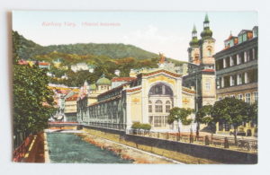 pohlednice Karlovy Vary vridelni kolonada 609 - pohlednice, známky, celistvosti
