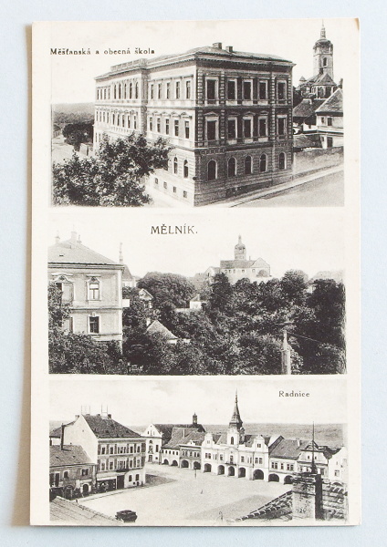 pohlednice Melnik radnice 348 - pohlednice, známky, celistvosti