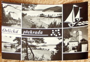 pohlednice Orlik prehrada 731 - pohlednice, známky, celistvosti