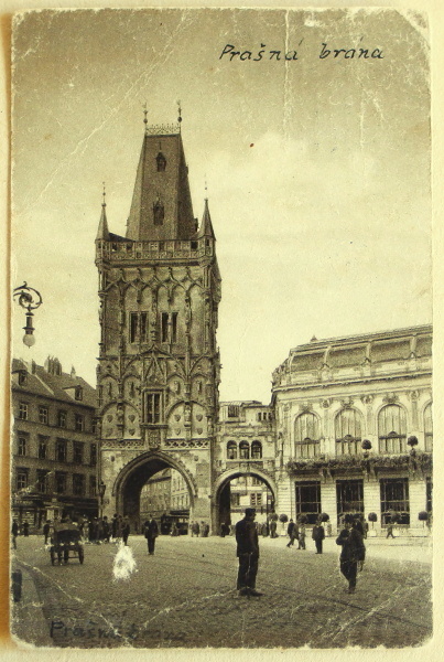 pohlednice Praha Prasna brana 1498 - pohlednice, známky, celistvosti