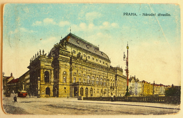 pohlednice Praha divadlo 1510 - pohlednice, známky, celistvosti