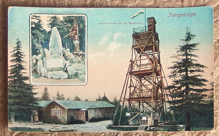 pohlednice Smrk rozhledna 983 - pohlednice, známky, celistvosti