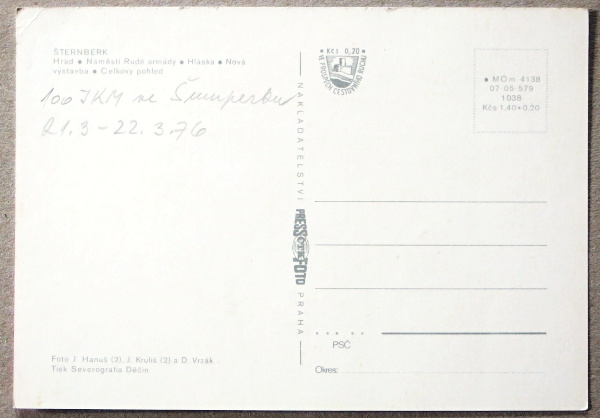 pohlednice Sternberk 1951a - pohlednice, známky, celistvosti