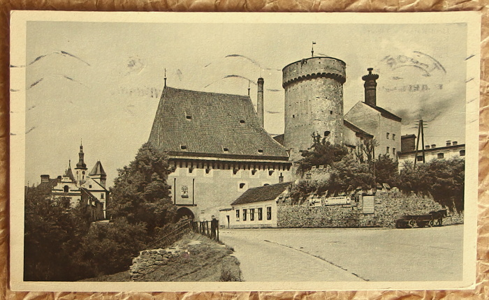 pohlednice Tabor hrad Kotnov 886 - pohlednice, známky, celistvosti