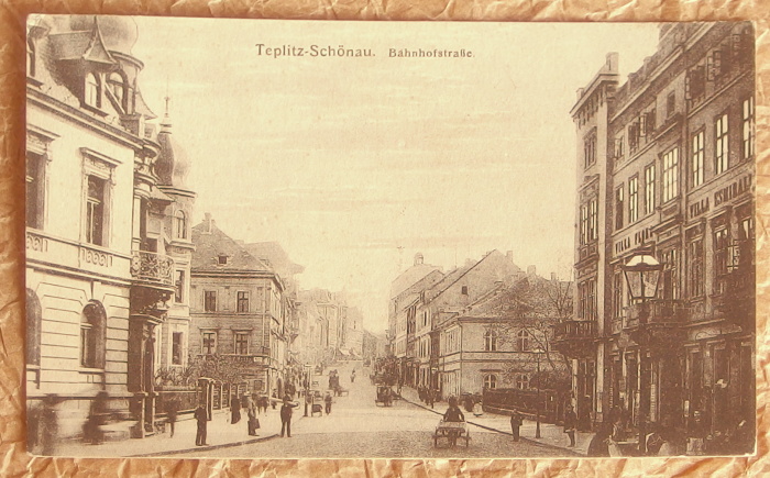 pohlednice Teplice nadrazni ulice 889 - pohlednice, známky, celistvosti