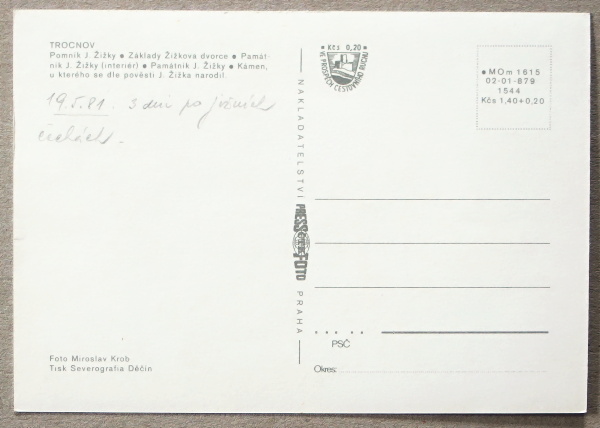 pohlednice Trocnov 1966a - pohlednice, známky, celistvosti