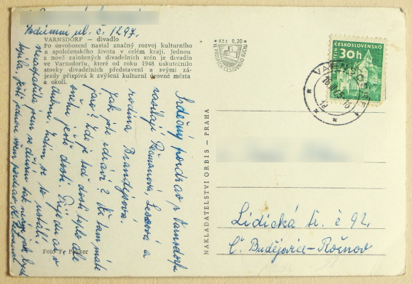 pohlednice Varnsdorf 1471a - pohlednice, známky, celistvosti