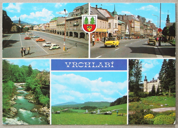 pohlednice Vrchlabi 1955 - pohlednice, známky, celistvosti
