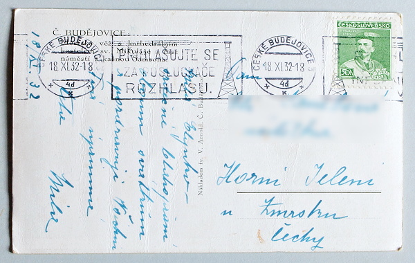 pohlednice ceske budejovice 183a - pohlednice, známky, celistvosti