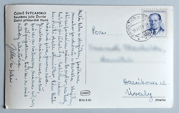 pohlednice ceske svycarsko 204a - pohlednice, známky, celistvosti