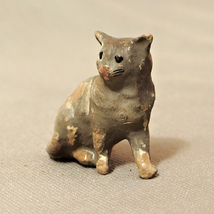 starozitna hracka kocicka figurka