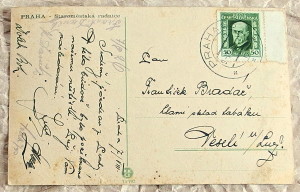 stara pohlednice 1926 Praha 76a - pohlednice, známky, celistvosti