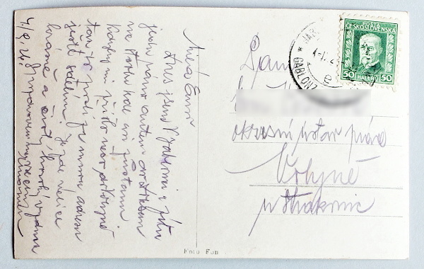 stara pohlednice Jablonec prehrada 374a - pohlednice, známky, celistvosti