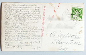 stara pohlednice Jevisovice zamek 391a - pohlednice, známky, celistvosti