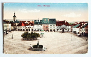 stara pohlednice Jicin vlakova posta 386 - pohlednice, známky, celistvosti