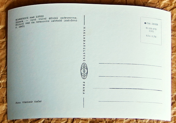 stara pohlednice Kamenice nad Lipou 657a - pohlednice, známky, celistvosti
