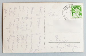 stara pohlednice Kostelec namesti 486a - pohlednice, známky, celistvosti