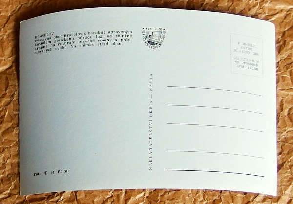 stara pohlednice Kraselov 649a - pohlednice, známky, celistvosti