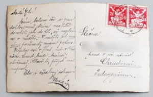 stara pohlednice Pisek namesti 454a - pohlednice, známky, celistvosti