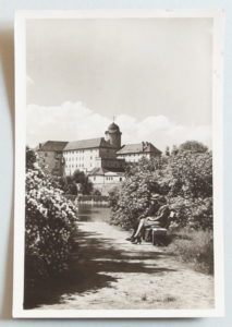 stara pohlednice Podebrady zamek 438 - pohlednice, známky, celistvosti