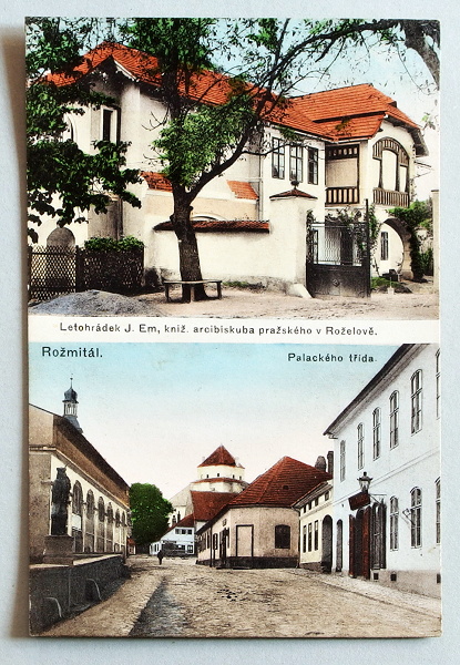 stara pohlednice Rozmital Palackeho 397 - pohlednice, známky, celistvosti