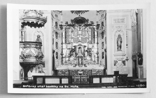 stara pohlednice Svata Hora oltar 444 - pohlednice, známky, celistvosti