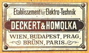 starozitny dreveny telefon Deckert Homolka Praha staré TELEFONY - sbírka