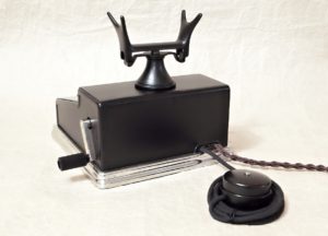 starozitny plechovy telefon mikrofona staré TELEFONY - sbírka